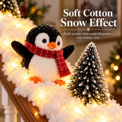 Jollvia™ Playful Penguin Snowy Stair Railing Decor